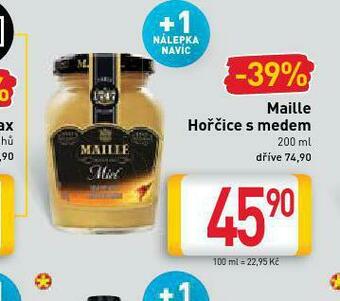Billa Maille hořčice s medem nabídka
