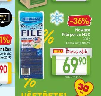 Billa Nowaco filé nabídka