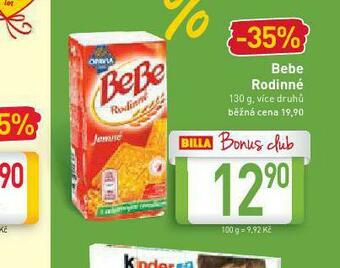 Billa Bebe rodinné nabídka