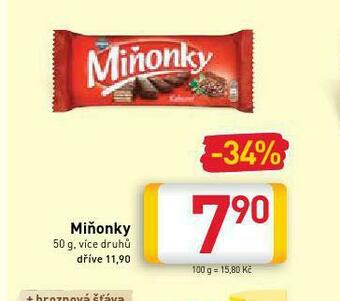 Billa Miňonky nabídka