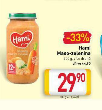 Billa Hami maso-zelenina nabídka