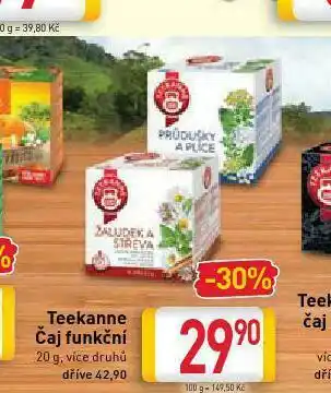 Billa Teekanne funkční čaj nabídka