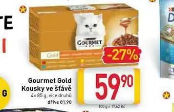 Billa Gourmet gold kostky ve šťávě nabídka