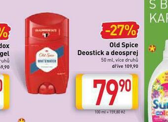 Billa Old spice deostick, deosprej nabídka