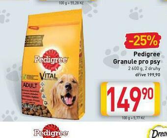 Billa Pedigree granule pro psy nabídka