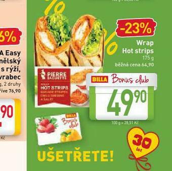 Billa Wrap hot strips nabídka