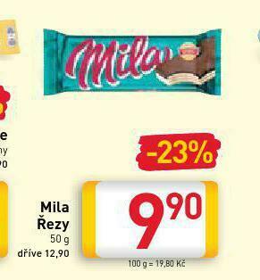 Billa Mila ,řezy nabídka