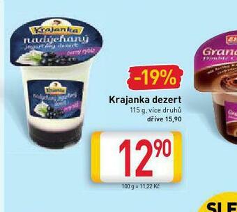 Billa Krajanka dezert nabídka