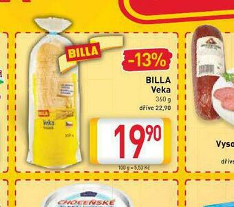 Billa Billa veka nabídka