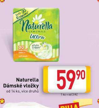 Billa Naturella dámské vložky nabídka