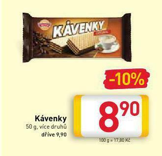 Billa Kávenky nabídka