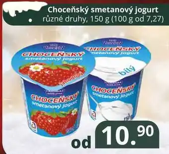 Potraviny CZ Choceňský smetanový jogurt různé druhy, 150 g nabídka