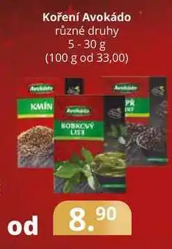 Koření avokádo různé druhy 5-30 g
