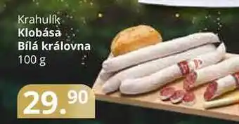 Potraviny CZ Krahulik klobása bílá královna 100 g nabídka