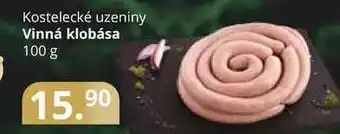 Potraviny CZ Kostelecké uzeniny vinná klobása 100 g nabídka