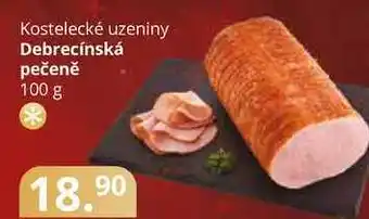 Potraviny CZ Kostelecké uzeniny debrecínská pečeně 100 g nabídka