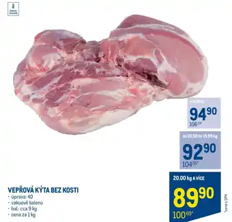 Makro VEPŘOVÁ KÝTA BEZ KOSTI nabídka