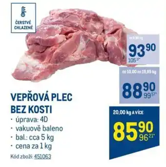 Makro VEPŘOVÁ PLEC BEZ KOSTI nabídka
