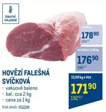 Makro HOVĚZÍ FALEŠNÁ SVÍČKOVÁ nabídka