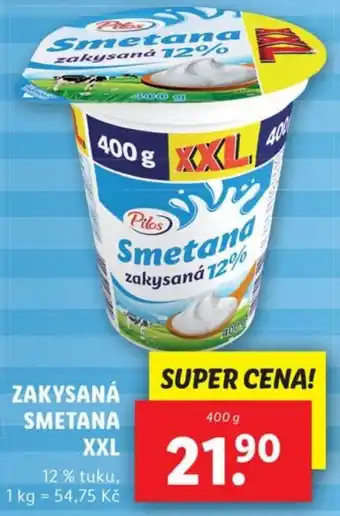 Lidl ZAKYSANÁ SMETANA XXL nabídka