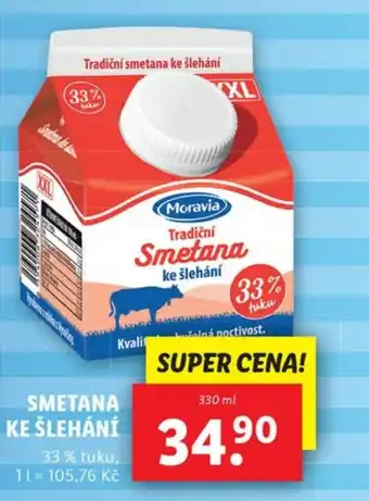 Lidl SMETANA KE ŠLEHÁNÍ nabídka