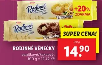 Lidl RODINNÉ VĚNEČKY nabídka