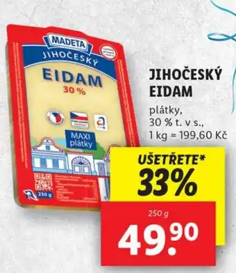 Lidl JIHOČESKÝ EIDAM nabídka