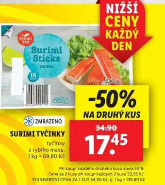 Lidl SURIMI TYČINKY nabídka