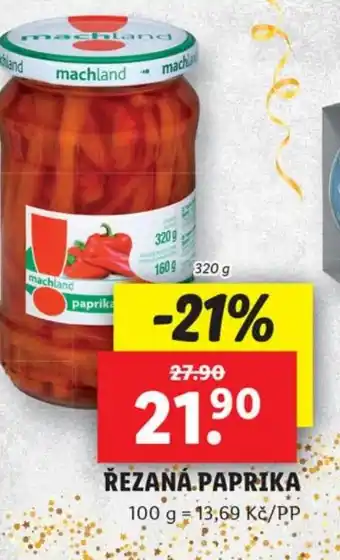 Lidl ŘEZANÁ PAPRIKA nabídka