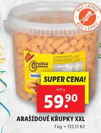 Lidl ARAŠÍDOVÉ KŘUPKY XXL nabídka