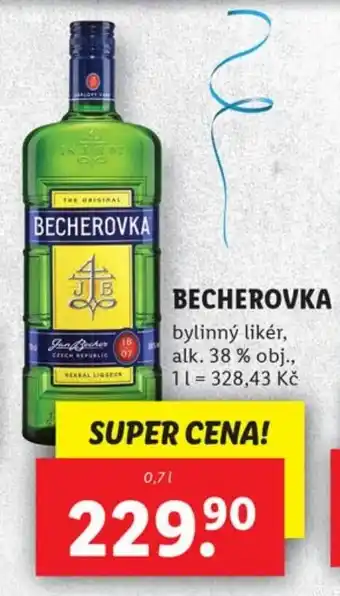Lidl BECHEROVKA nabídka