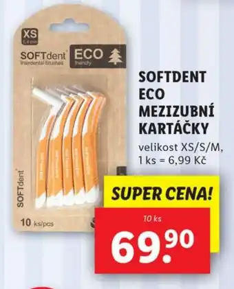 Lidl SOFTDENT ECO MEZIZUBNÍ KARTÁČKY nabídka