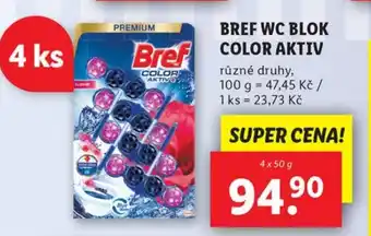 Lidl BREF WC BLOK COLOR AKTIV nabídka