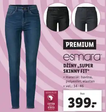 Lidl DŽÍNY ,,SUPER SKINNY FIT" nabídka