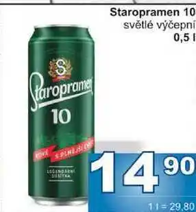 Jip Staropramen 10 světlé výčepní 0,5l nabídka