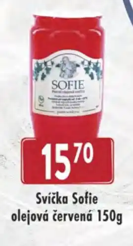 Qanto Svíčka Sofie olejová červená 150g nabídka