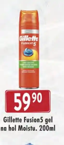 Qanto Gillette Fusion5 gel na hol Moistu. 200ml nabídka