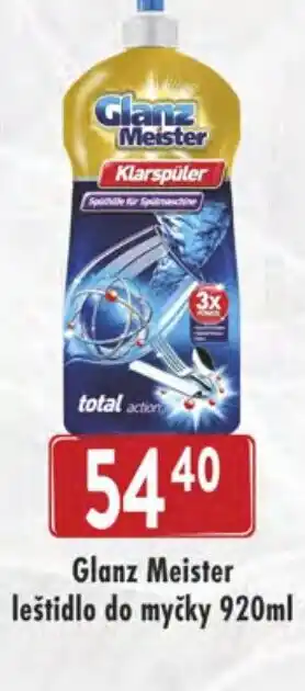 Qanto Glanz Meister leštidlo do myčky 920ml nabídka