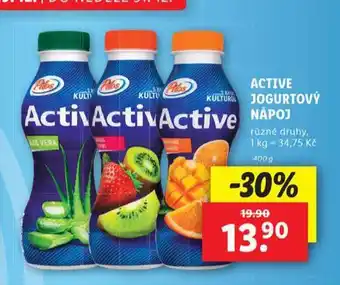 Lidl Active jogurtový nápoj nabídka