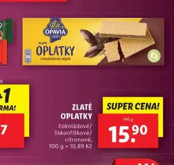 Lidl Zlaté oplatky nabídka