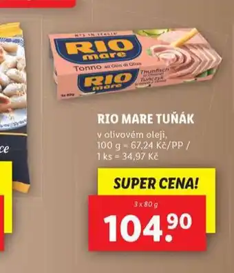 Lidl Rio mare tuňák nabídka