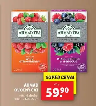 Lidl Ahmad čaj nabídka