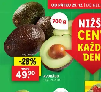 Lidl Avokádo nabídka