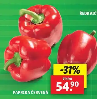 Lidl Paprika červená nabídka
