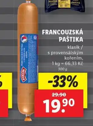 Lidl Francouzská paštika nabídka