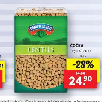 Lidl Čočka nabídka