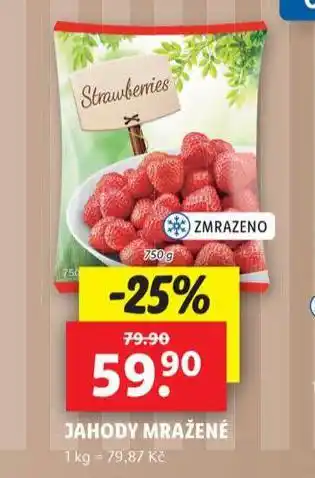Lidl Jahody mražené nabídka
