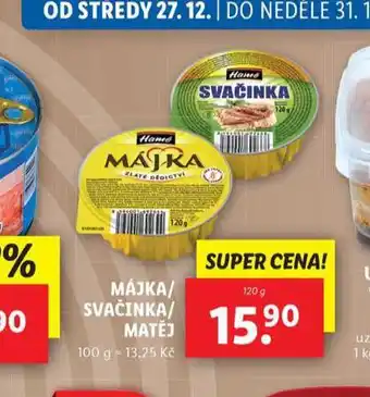 Lidl Májka nabídka