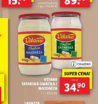 Lidl Vitana tatarská omáčka nabídka