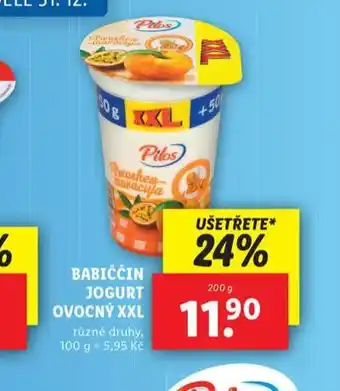 Lidl Babiččin jogurt nabídka